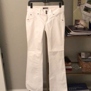 Hudson flare white jean